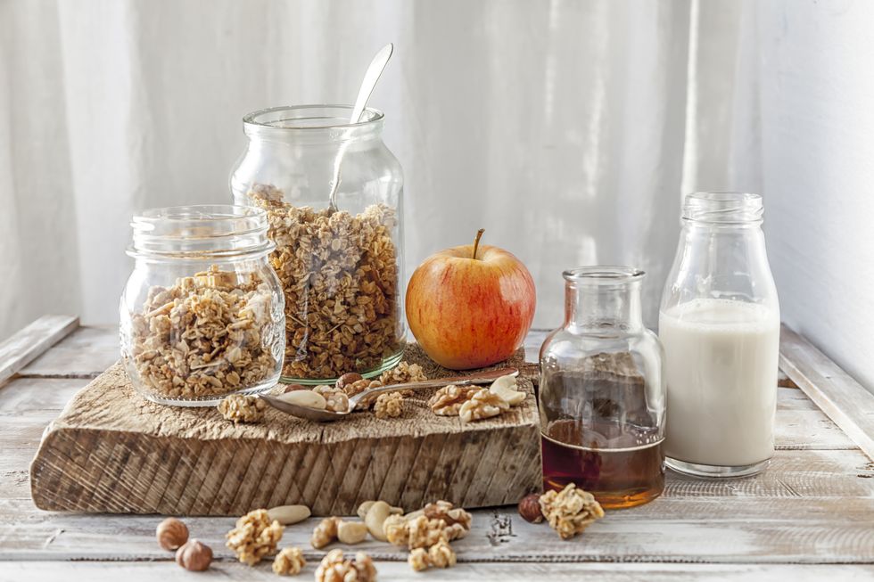 homemade granola with seeds and nuts