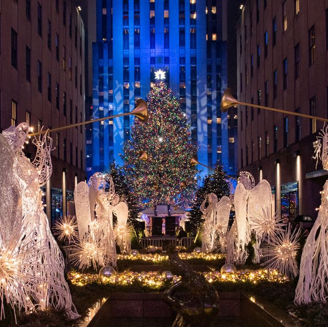 Lighting, Light, Tree, Christmas, Christmas lights, Landmark, Christmas decoration, Metropolis, Night, Architecture, 