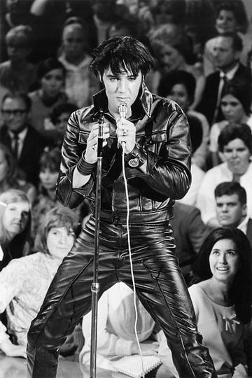 elvis life in photos elvis 68 comeback special pictured elvis presley during his 68 comeback special on nbc photo by frank carrollgary nullnbcu photo banknbcuniversal via getty images via getty images
