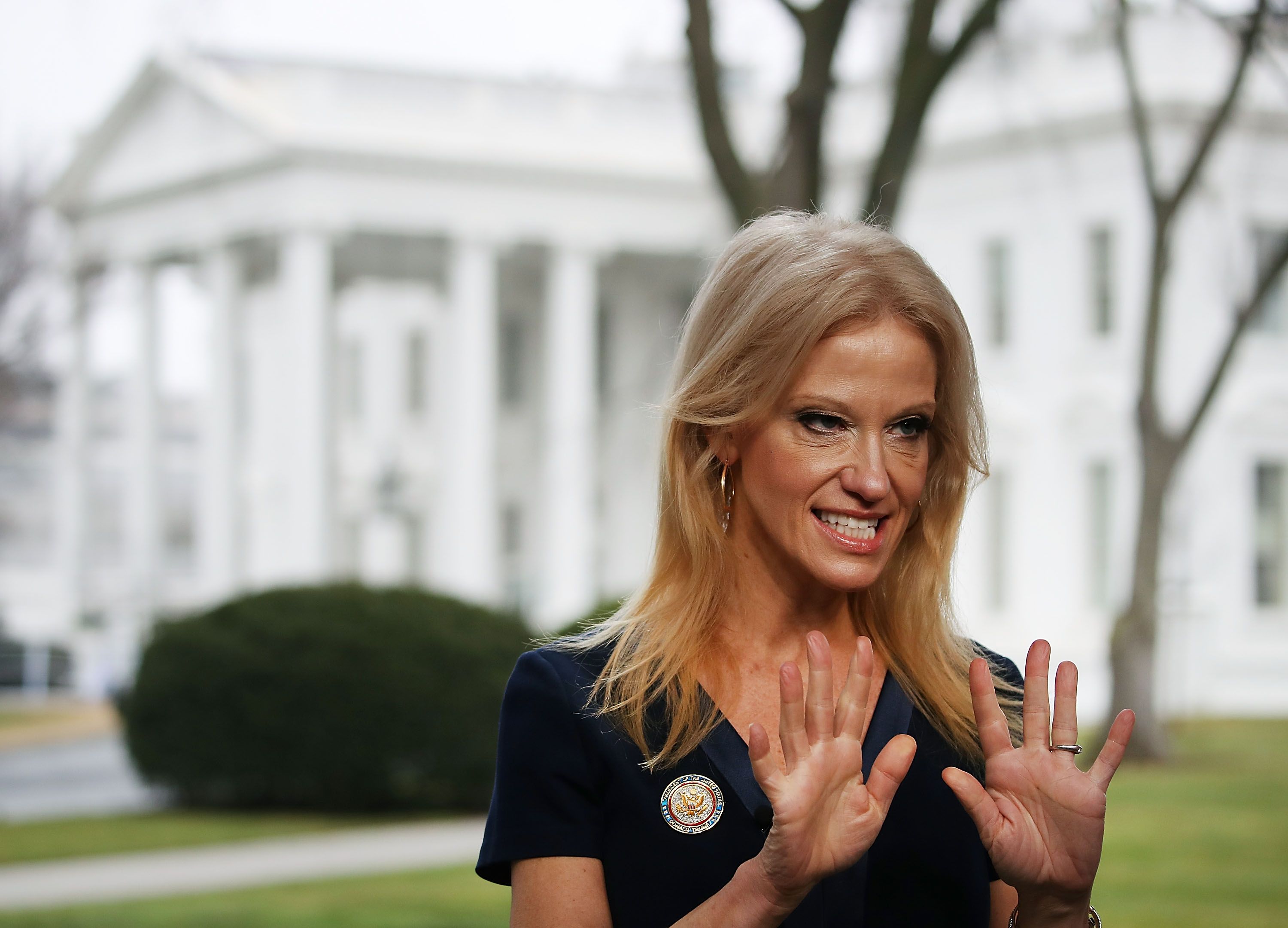 Kellyanne Conway Couch Photo Receives Sexist Political Criticism