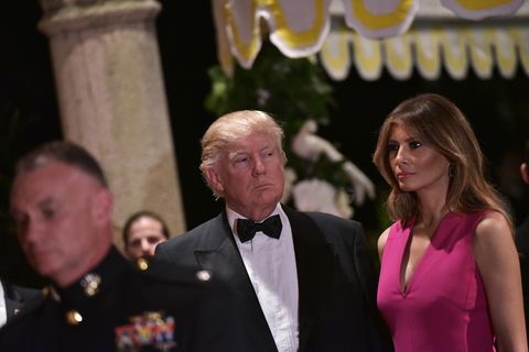 Donald Trump And Melania Trump At Mar-a-Lago