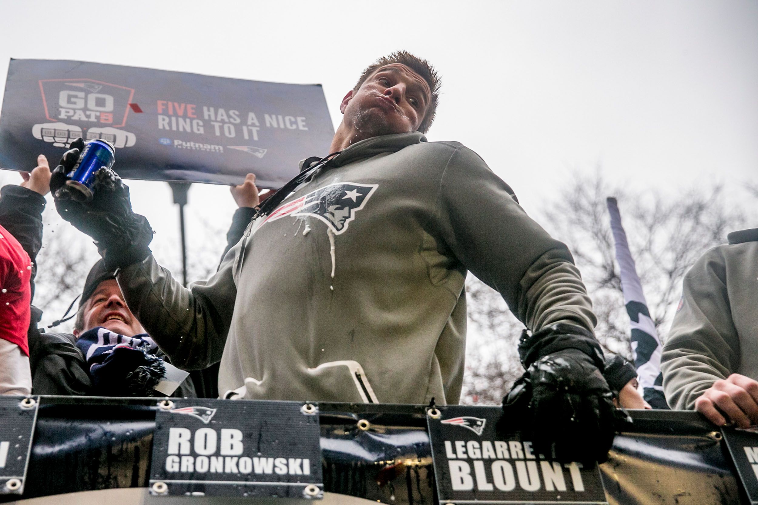 Patriots, Gronk steal the show (and shirt) at Red Sox opener – Boston Herald