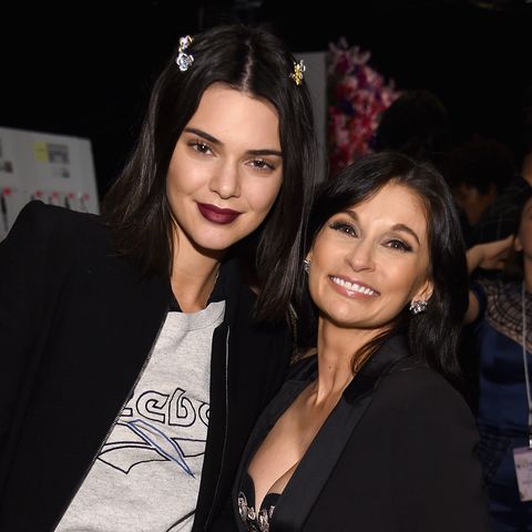 new york, ny   february 09  kendall jenner and creative director, la perla julia haart pose for a photo backstage during  la perla fallwinter 2017 rtw show at sir stage 37 on february 9, 2017 in new york city  photo by dimitrios kambourisgetty images