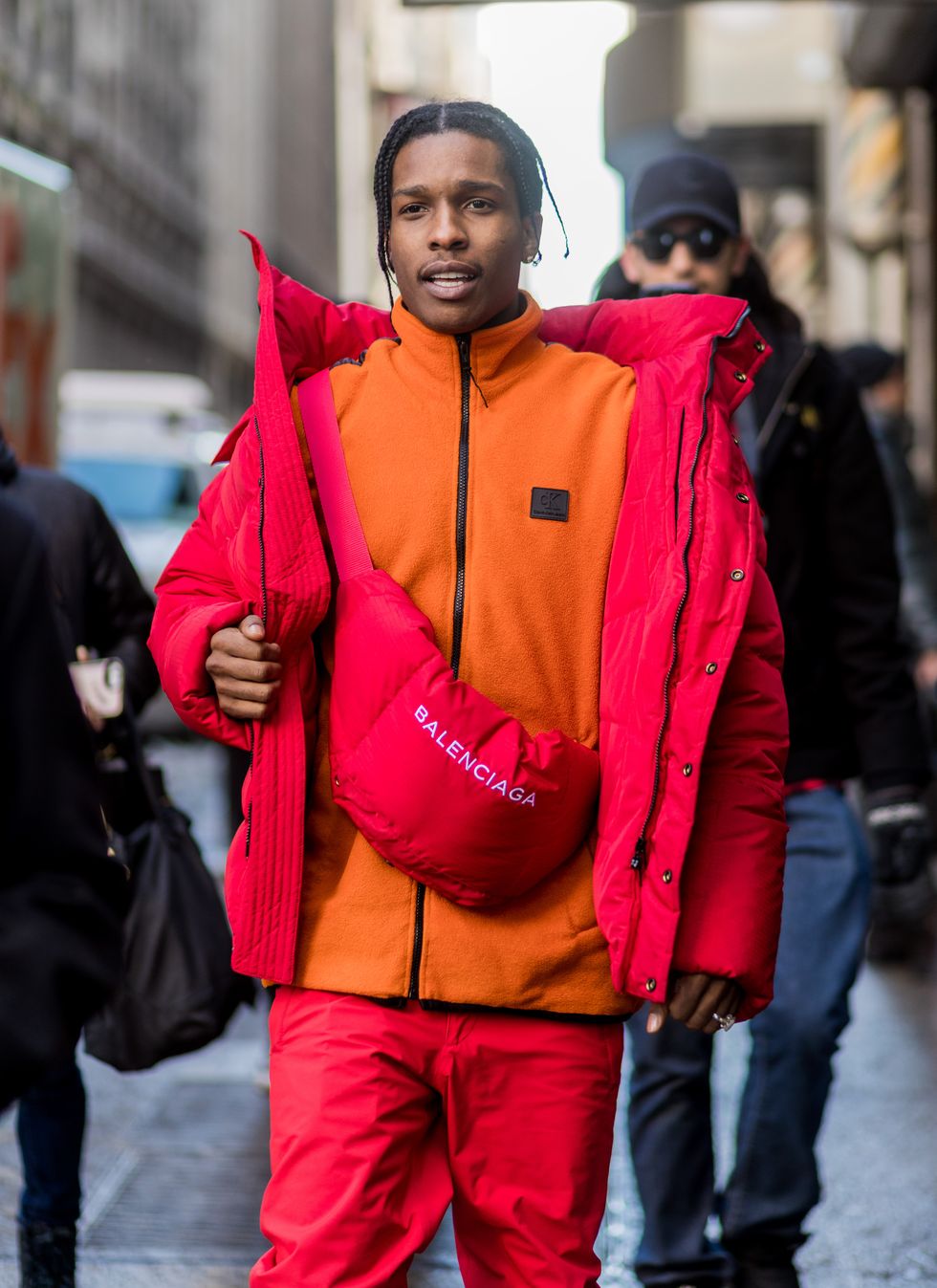 A$AP Rocky tijdens Fashion Week 