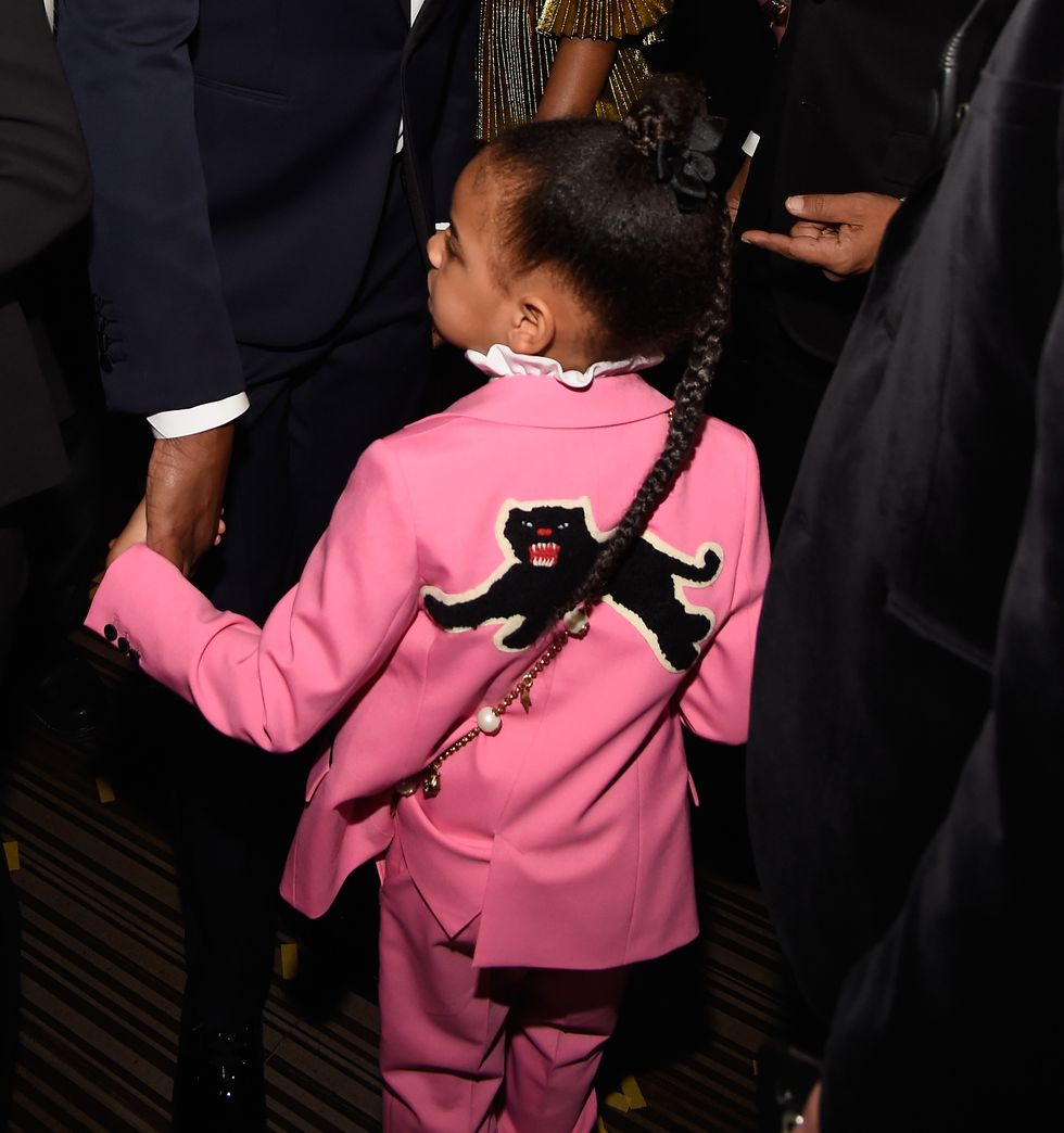 Blue Ivy Carter Wears Gucci Dress to All-Star Game