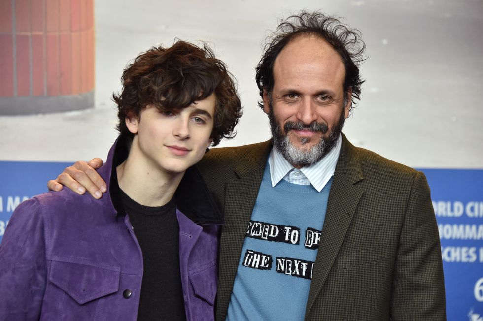 berlin, germany   february 13  actor timothee chalamet l and director luca guadagnino attend the call me by your name press conference during the 67th berlinale international film festival berlin at grand hyatt hotel on february 13, 2017 in berlin, germany  photo by pascal le segretaingetty images