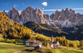 villnoess st magdalena at val di funes funes valley, alto adige, italy