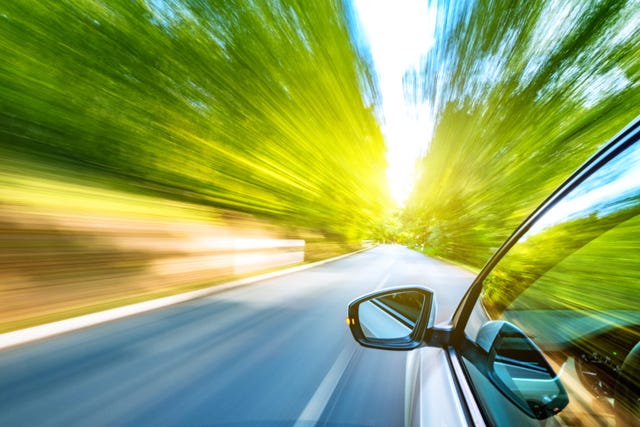 Driving on the road
