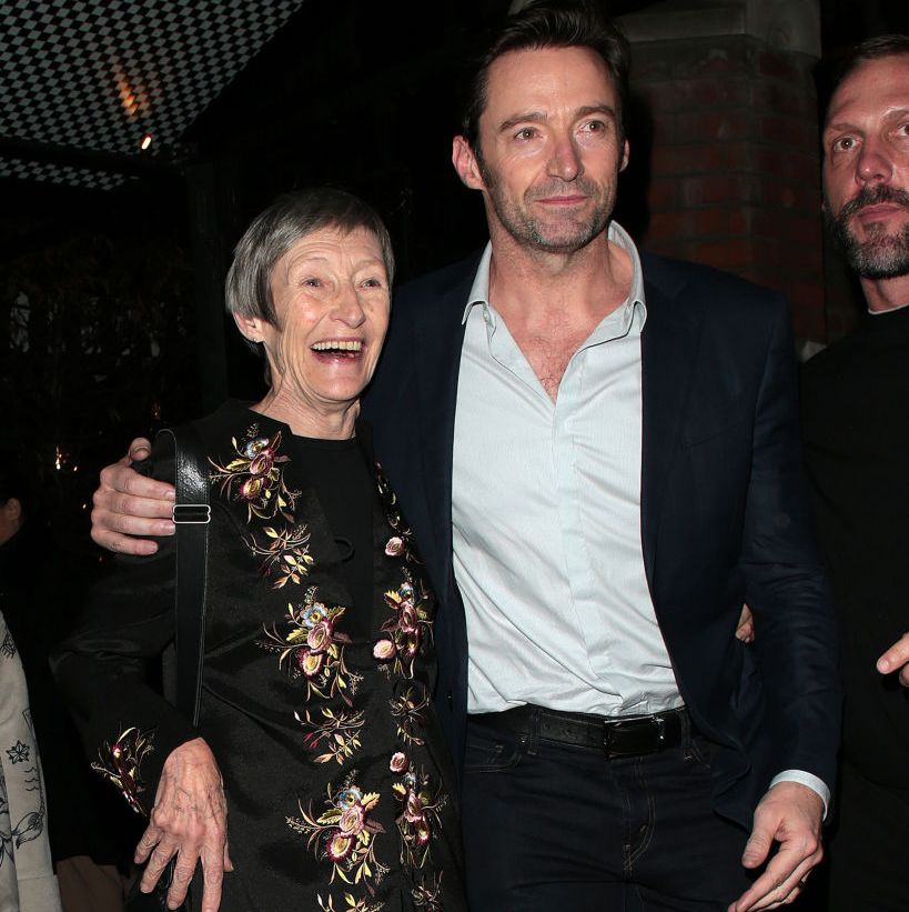 london, england february 21 hugh jackman and his mother grace mcneil are seen leaving chiltern firehouse on february 21, 2017 in london, england photo by ricky vigil mgc images