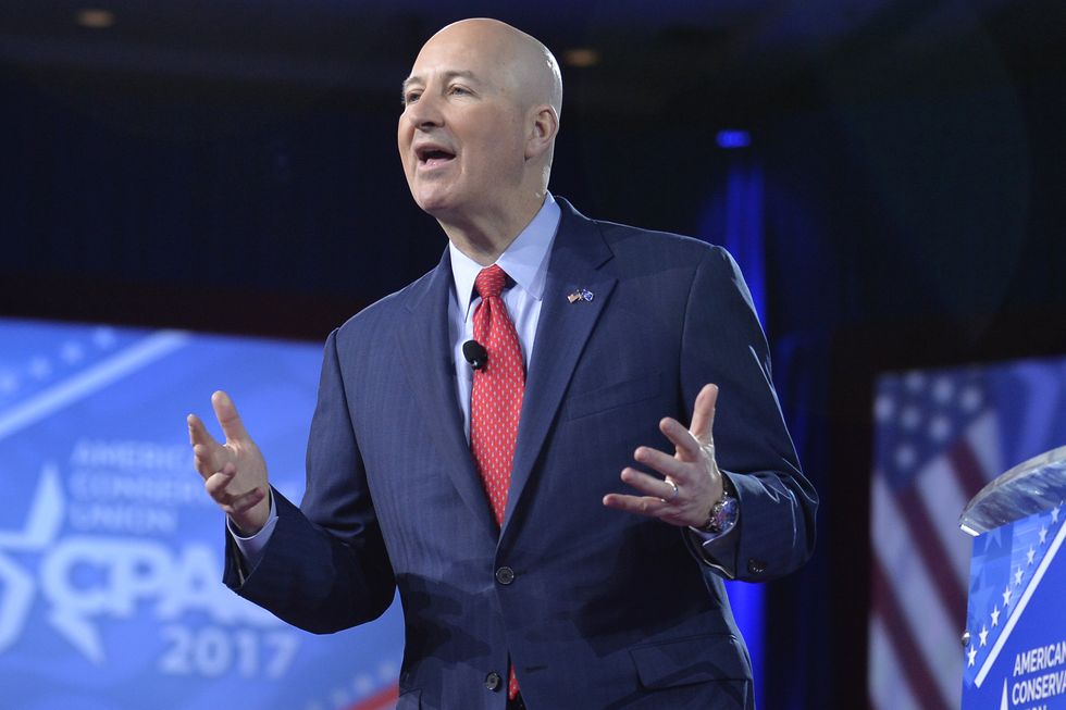 nebraska governor pete ricketts speaks to the conservative political action conference cpac at national harbor, maryland, february 24, 2017  afp  mike theiler        photo credit should read mike theilerafp via getty images