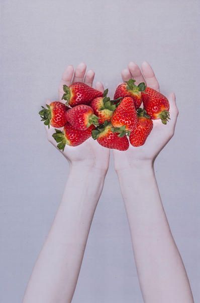 White, Strawberry, Strawberries, Red, Fruit, Hand, Plant, Food, Leg, Finger, 
