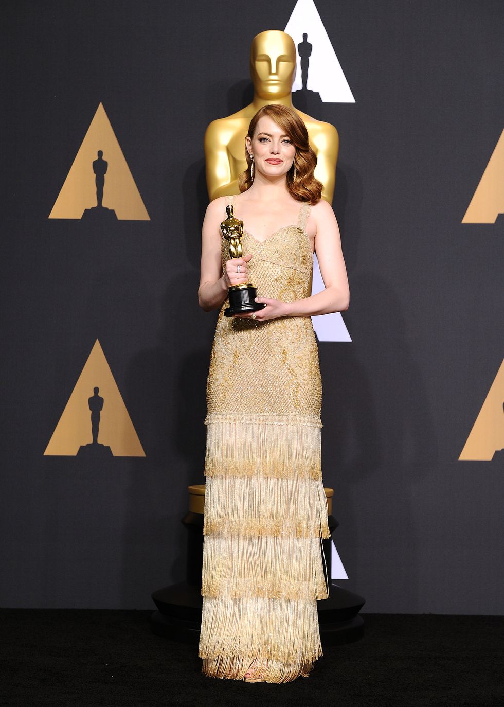 hollywood, ca february 26 actress emma stone poses in the press room at the 89th annual academy awards at hollywood highland center on february 26, 2017 in hollywood, california photo by jason laverisfilmmagic