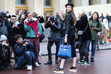 People, Street fashion, Crowd, Fashion, Snapshot, Fur, Event, Standing, Street, Pedestrian, 