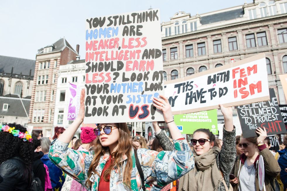 Womens March for a united Netherlands in Amsterdam