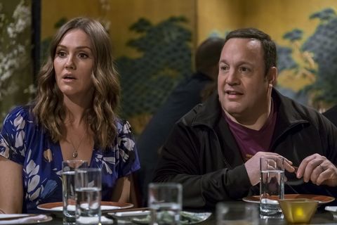 Erinn Hayes and Kevin James