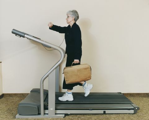 Woman on treadmill 
