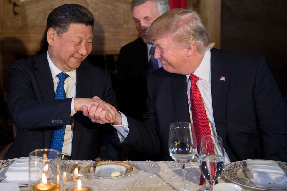 ​Chinese President Xi Jinping and President Trump at Mar-a-Lago