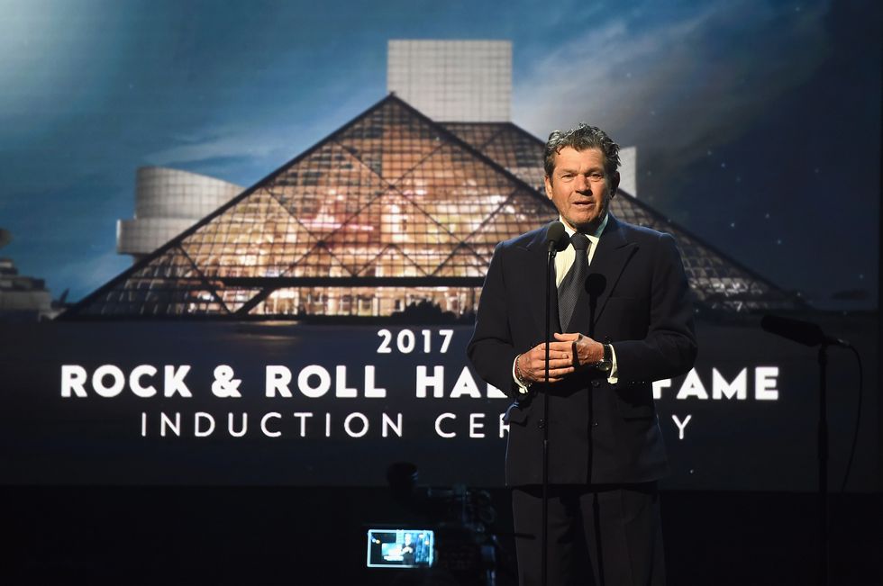 new york, ny   april 07  founder of rolling stone magazine and rock and roll hall of fame founder jann wenner speaks onstage at the 32nd annual rock  roll hall of fame induction ceremony at barclays center on april 7, 2017 in new york city debuting on hbo saturday, april 29, 2017 at 800 pm etpt  photo by jamie mccarthywireimage for rock and roll hall of fame