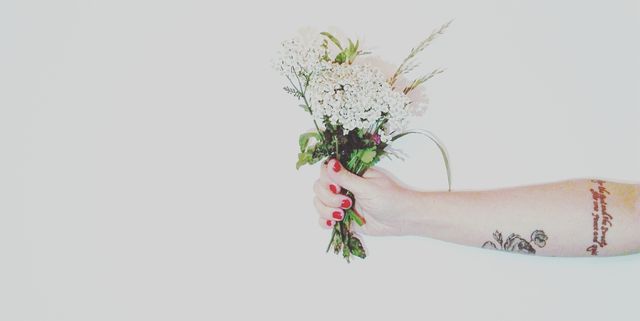 White, Flower, Botany, Plant, Arm, Ikebana, Cut flowers, Hand, Still life photography, Wildflower, 