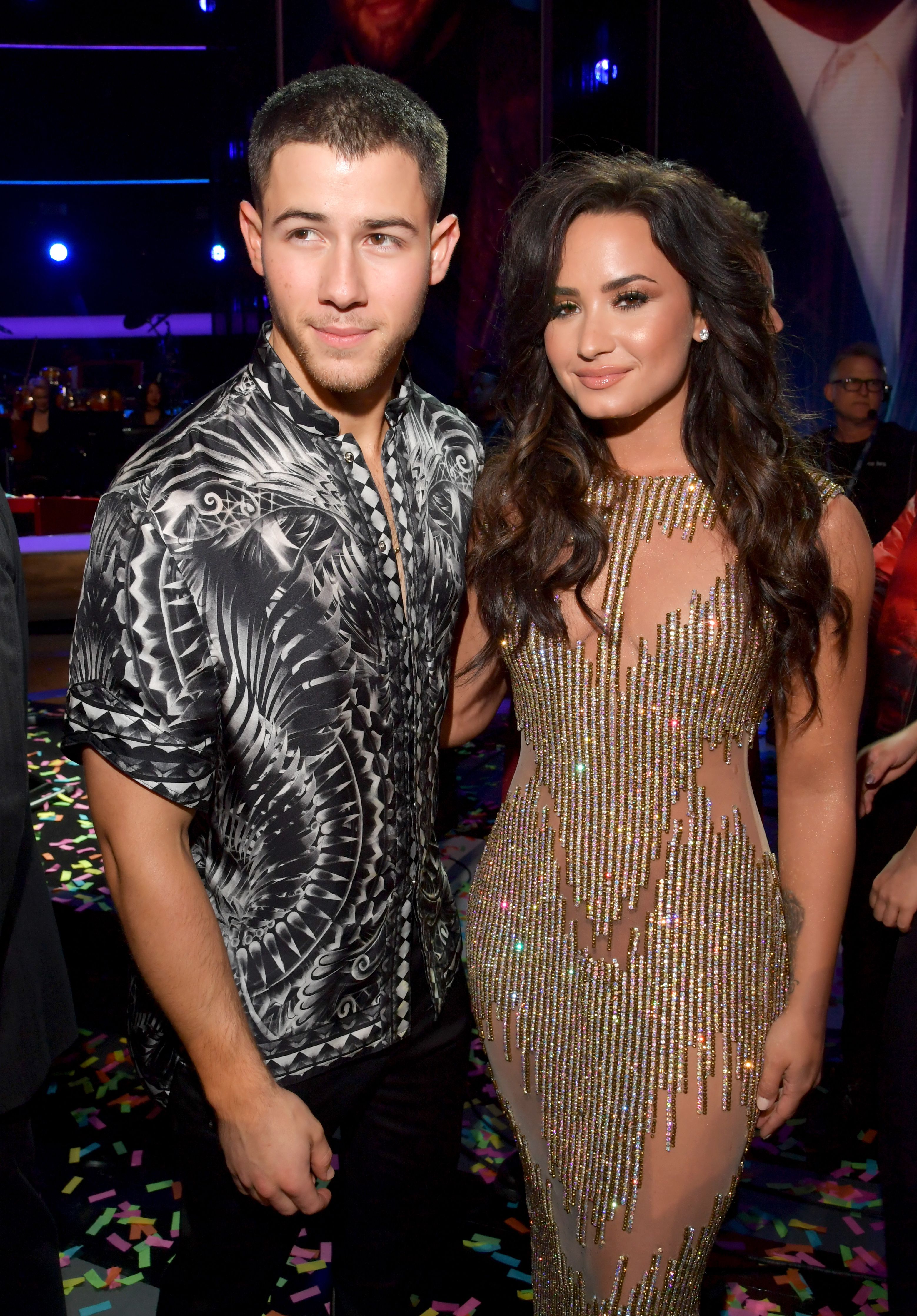 Nick Jonas and Demi Lovato.