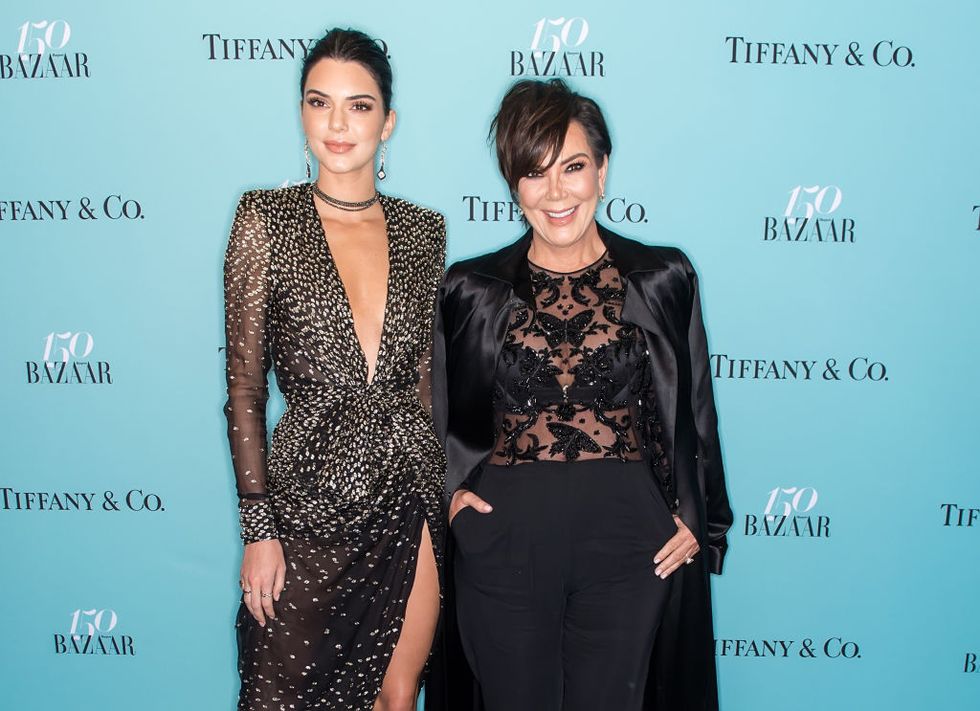 new york, ny   april 19  model kendall jenner and kris jenner attend harpers bazaar 150th anniversary event presented with tiffany  co at the rainbow room on april 19, 2017 in new york city  photo by gilbert carrasquillofilmmagic