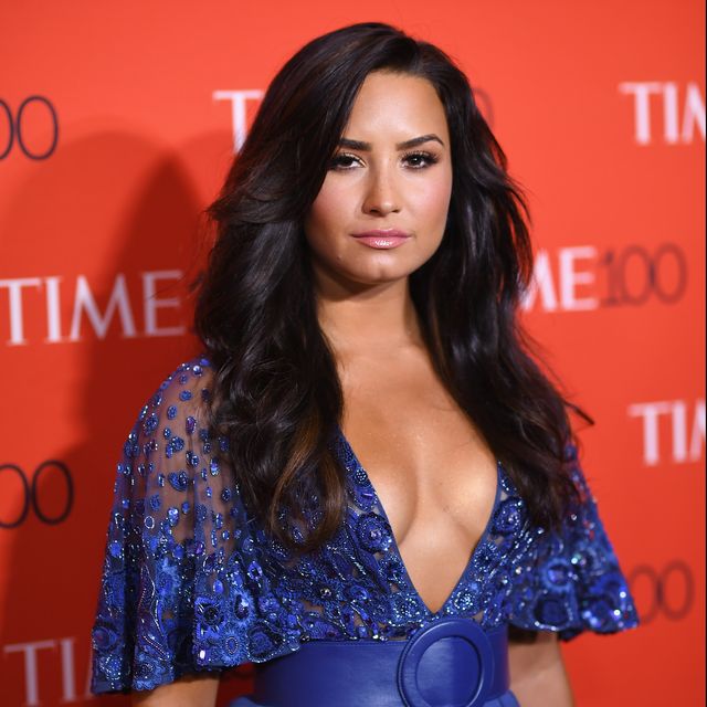 new york, ny   april 25  singer demi lovato attends the 2017 time 100 gala at jazz at lincoln center on april 25, 2017 in new york city  photo by dimitrios kambourisgetty images for time