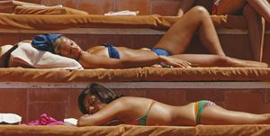 capri sunbathers