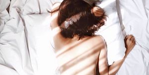 White, Skin, Beauty, Sleep, Bed, Bed sheet, Shoulder, Arm, Hand, Photography, 