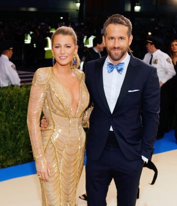 new york, ny   may 01  blake lively and ryan reynolds attend rei kawakubocomme des garçonsart of the in between costume institute gala at metropolitan museum of art on may 1, 2017 in new york city  photo by jackson leefilmmagic