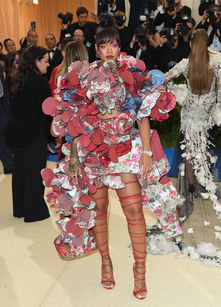 Rihanna at 2018 Met Gala - Rihanna Met Gala Dress