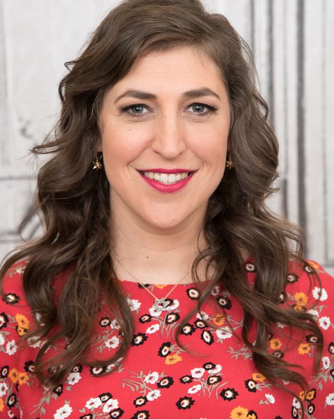 new york, ny   may 09  mayim bialik visits build studio to discuss her new book girling up how to be strong, smart and spectacular at build studio on may 9, 2017 in new york city  photo by mike pontwireimage