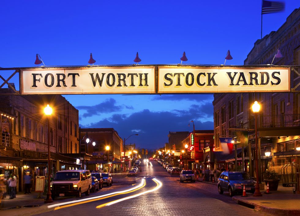 fort worth stock yards on exchange street is a historic district in fort worth, texas the district is listed on the national register of historic places and was a former liverstock market