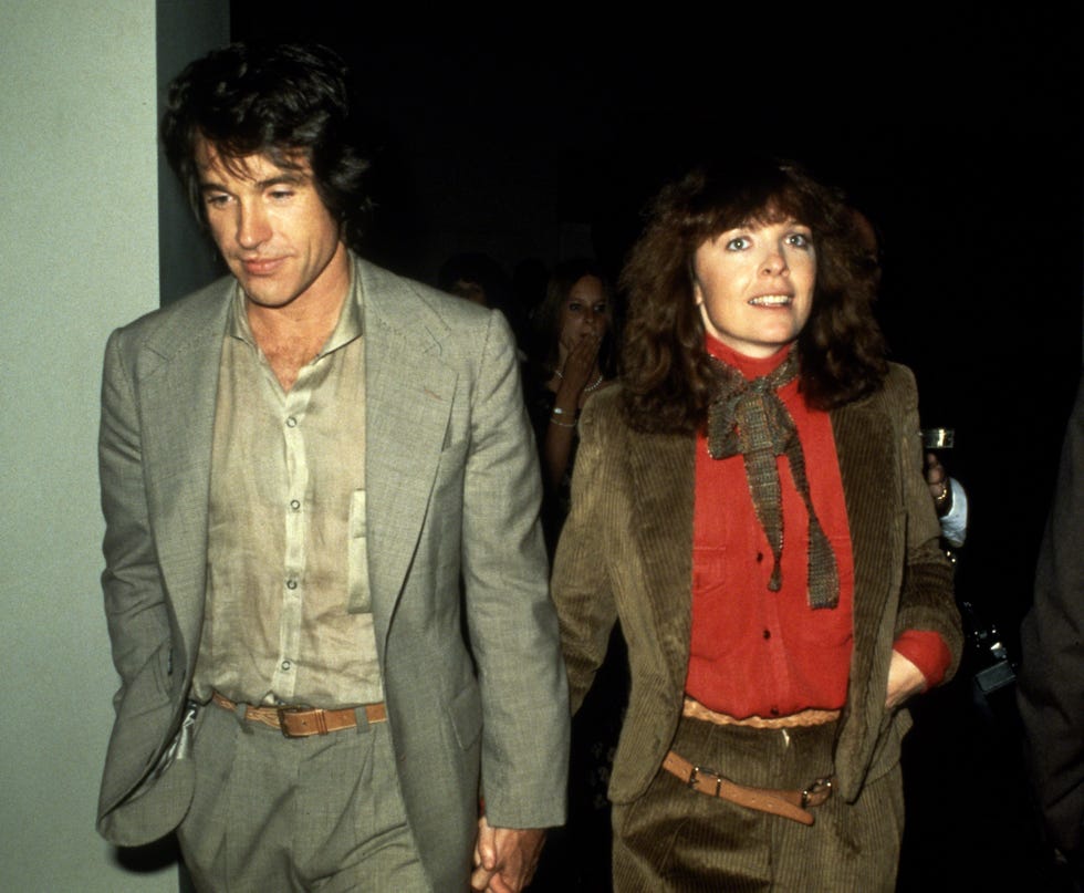 new york, ny circa 1978: warren beatty and diane keaton circa 1978 in new york city. (photo by sonia moskowitz/images/getty images)