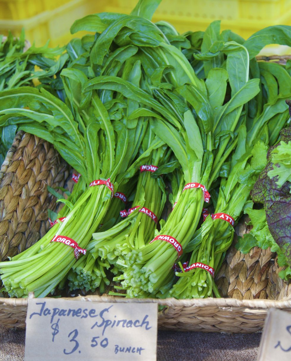 Japanese Mustard Spinach - foods with vitamin c