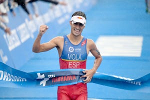 iñaki, arenal, seleccionador, español, triatlón, podio, triple