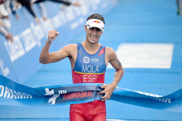 iñaki, arenal, seleccionador, español, triatlón, podio, triple