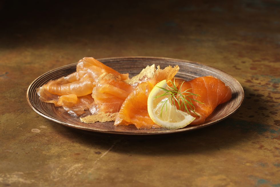 Smoked scottish salmon and trout selection