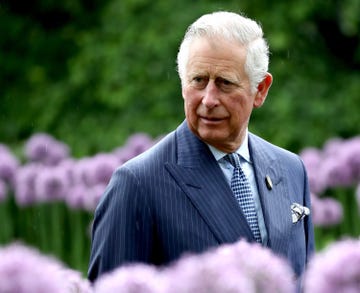 london, england may 17: prince charles, prince of wales amongst the alliums during a visit to kew gardens on may 17, 2017 in london, england. (photo by chris jackson/getty images)