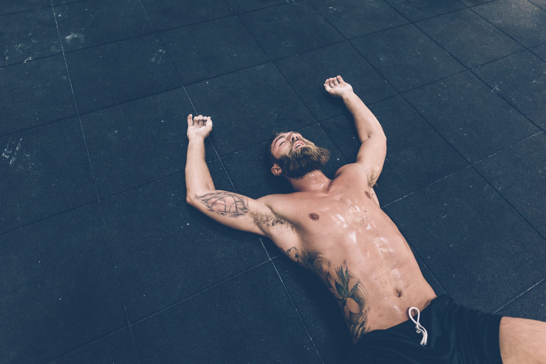 Barechested, Arm, Muscle, Leg, Human body, Hand, Finger, Chest, 
