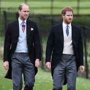 englefield green, england   may 20  britains prince harry r and britains prince william, duke of cambridge attend the wedding of pippa middleton and james matthews at st marks church on may 20, 2017 in englefield green, england  photo by justin tallis   wpa poolgetty images