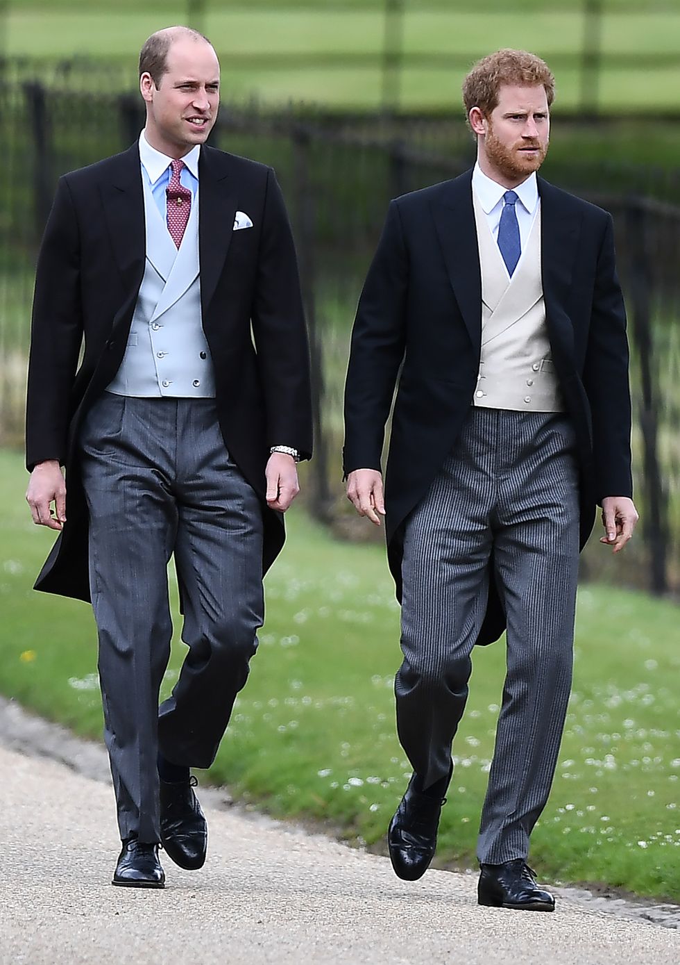 englefield green, england   may 20  britains prince harry r and britains prince william, duke of cambridge attend the wedding of pippa middleton and james matthews at st marks church on may 20, 2017 in englefield green, england  photo by justin tallis   wpa poolgetty images