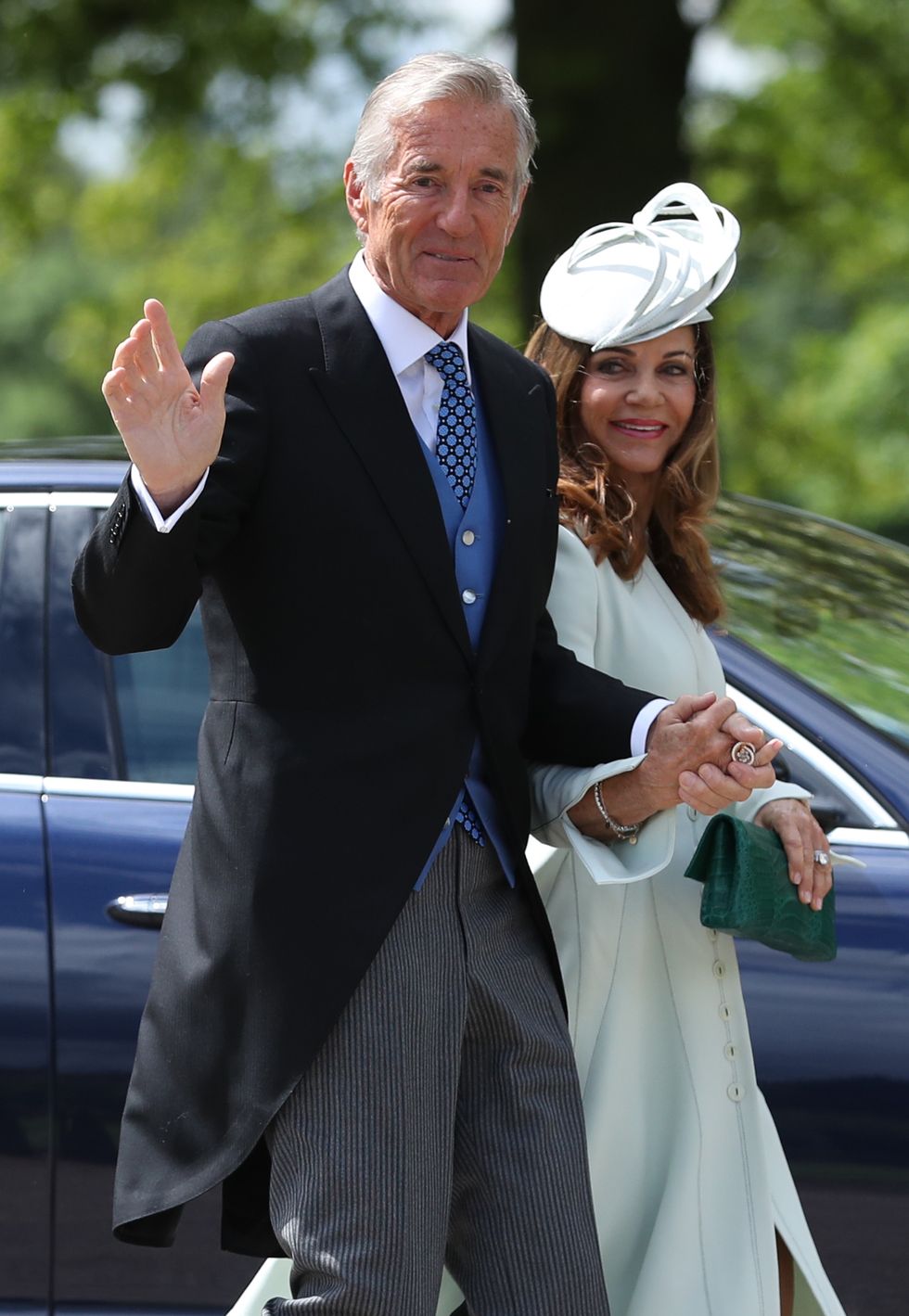 David and Jane Matthews, James' Matthews parents, at Prince Harry at Meghan Markle's royal wedding.