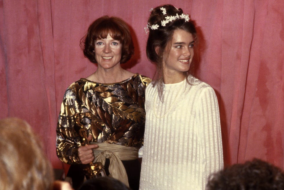 maggie smith and brooke shields attend the 51st academy awards circa 1979 in los angeles, california