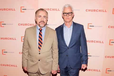 Brian Cox and John Slattery at the New York Premiere of Churchill