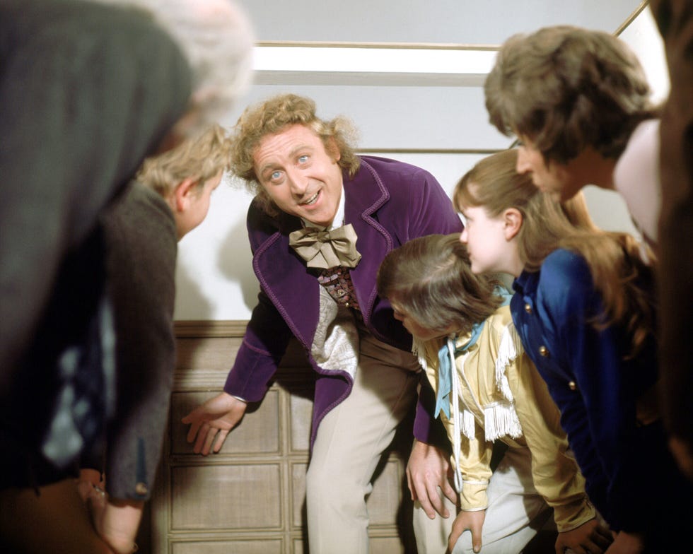 gene wilder as willy wonka in "willy wonka  the chocolate factory"