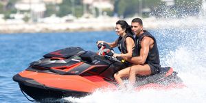 Jet ski, Vehicle, Sports, Personal water craft, Water transportation, Water sport, Outdoor recreation, Boating, Recreation, Fun, 