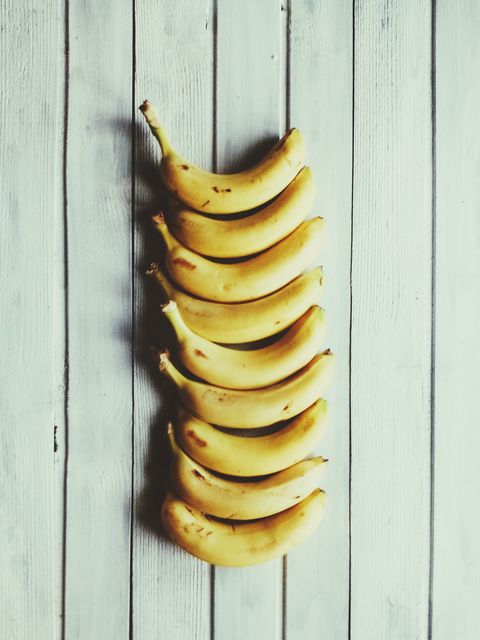 Banana family, Banana, Yellow, Wood, Plant, Still life photography, Fruit, Food, Cooking plantain, Metal, 