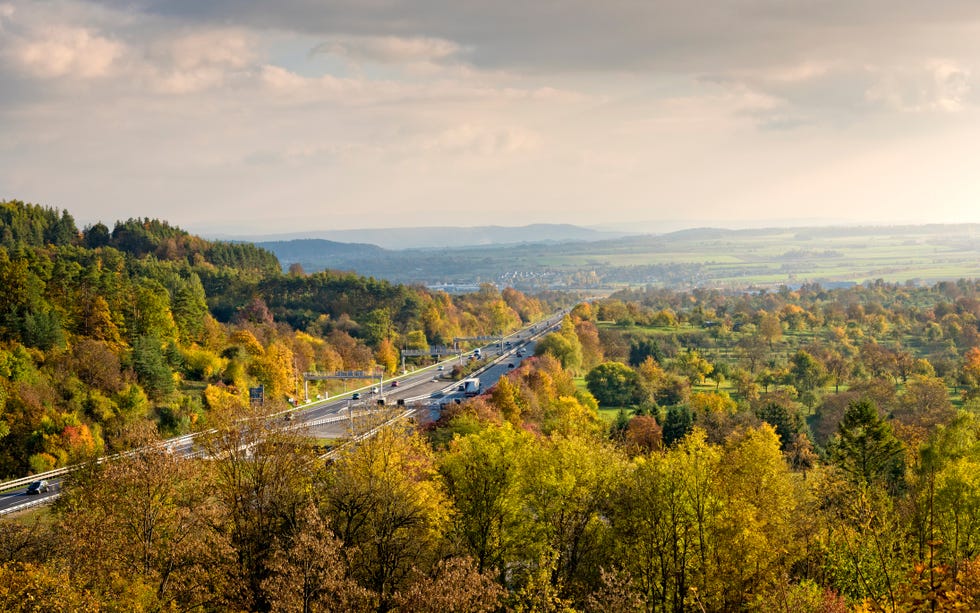 Nature, Sky, Natural landscape, Leaf, Road, Tree, Wilderness, Cloud, Hill, Mountain, 