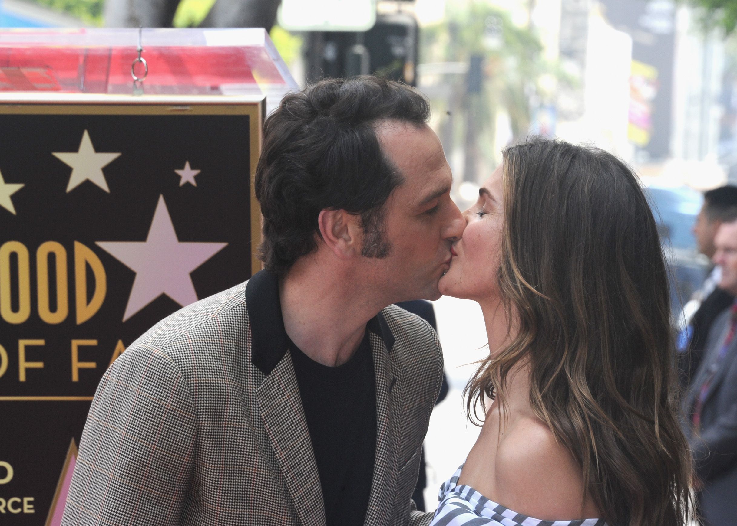 Keri Russell shared a hug with Matthew Rhys before heading out in