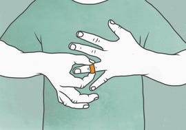 hands engaged in the act of placing a ring on a finger